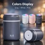 Portable Mini Humidifier 300ML | Ultrasonic Cool Mist Aroma Diffuser with RGB Light price