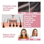 Silicone Shampoo Brush | Scalp Massager & Deep Cleaning Hair Care Tool - Image 2