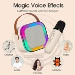K12 Double Microphone Mini Karaoke System | Bluetooth Speaker with RGB Lights buy