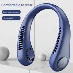 Bladeless Neck Fan with LED Display | 360° Wearable Cooling Fan (3000mAh) bd