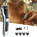 HTC AT-538 Rechargeable Hair & Beard Trimmer for Men | Professional Grooming - Image 3