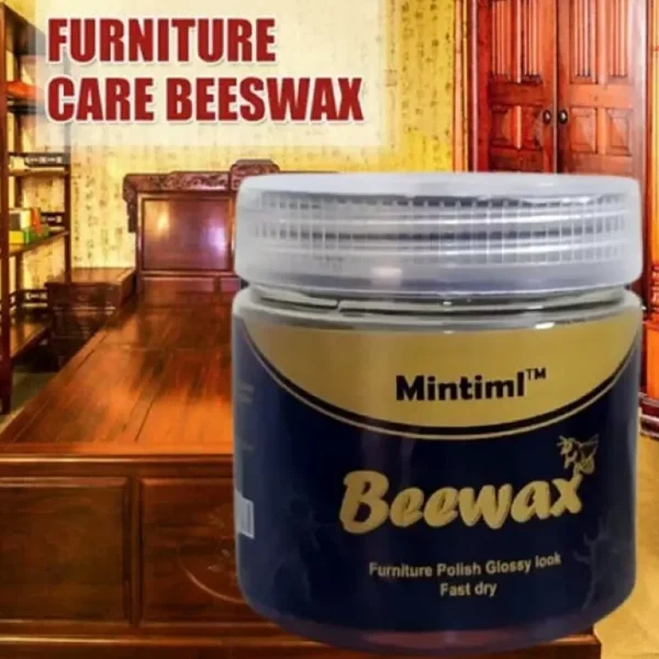 Natural Beeswax Wood Polish | Furniture & Leather Care Protection Wax