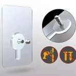 Nut Hook Non-Marking Screw Wall Stickers | Punch-Free Seamless Nails with Nut & Cap