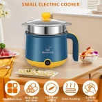 1.8L Electric Rice Cooker Multicooker | Portable Cooking Pot with Steamer price in bd