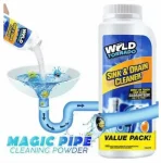 Drain Cleaner Powder | Kitchen Sink & Toilet Pipe Unblocker (110g)