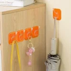 6 in 1 Self Adhesive Wall Hooks | Waterproof Transparent Multi Hook Holder bd