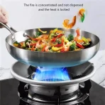 Gas Stove Energy Saver Cover | Windproof Flame Ring (Universal Round)