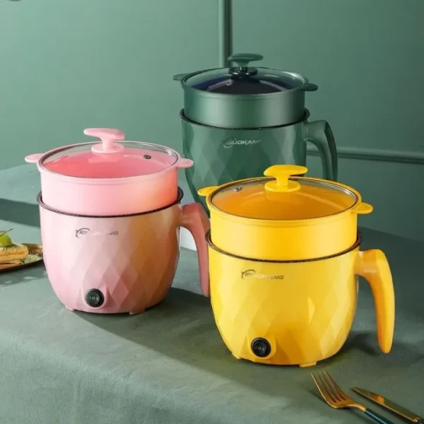Mini Electric Diamond Multi-Cooker & Hot Pot | 1.8L Non-Stick Smart Cooking Machine