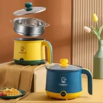 1.8L Electric Rice Cooker Multicooker | Portable Cooking Pot with Steamer bd