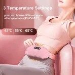 Warm Palace Belt – Period Pain Relief Heating Pad 3s Fast Heating | 3 Heat Levels | 3 Massage Modes | USB Rechargeable bd