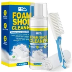 Shoe Cleaner Kit 200ml | No-Rinse Foam Sneaker Cleaner with Brush & Towel bd