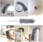 Extendable Microfiber Duster | Bendable Long Handle Dust Cleaner (Up to 60 Inch) bd