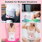 Period Pain Relief Heating Pad 3s Fast Heating | 3 Heat Levels | 3 Massage Modes | USB Rechargeable