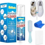 Shoe Cleaner Kit 200ml | No-Rinse Foam Sneaker Cleaner with Brush & Towel
