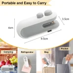 2 IN 1 Mini Bag Sealer Machine (USB Rechargeable) Heat Sealer + Cutter | Food Storage Clip | Portable Kitchen Gadget online