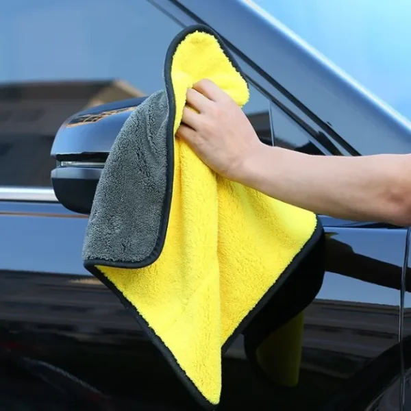 30×30 cm Double Layer Microfiber Towel Car | Bike | Home Cleaning Cloth