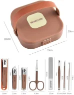 8-in-1 Manicure & Pedicure Set | Portable Stainless Steel Nail Care Kit