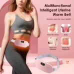 Period Pain Relief Heating Pad 3s Fast Heating | 3 Heat Levels | 3 Massage Modes | USB Rechargeable b d