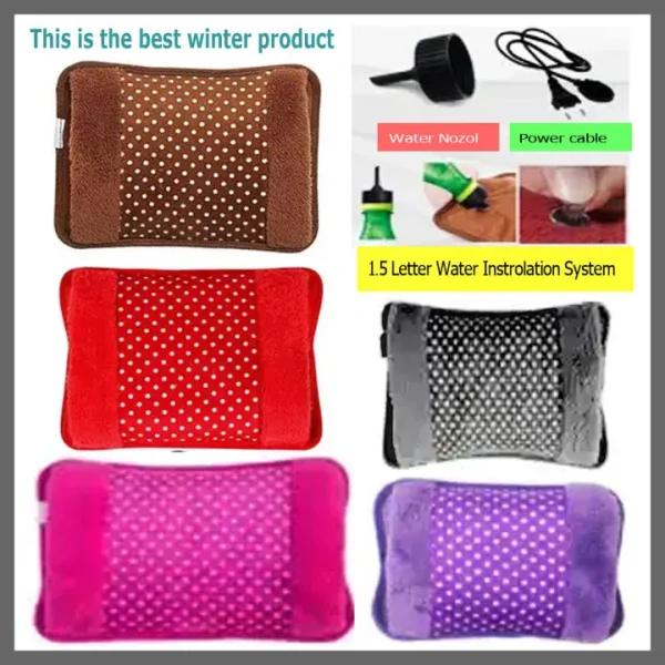 Electric Heating Pad Hot Water Bag | Rechargeable Pain Relief