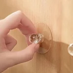 Diamond Wall Hook Set (10 pcs) Self-Adhesive Transparent Crystal Hooks | Stylish & Multi-Purpose Use