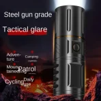 Rechargeable High-Power Flashlight made in Japan Long-Range LED Laser Torch