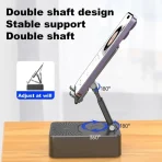 3 in 1 Mobile Stand with Speaker & Power Bank | 360° Rotating Phone Holder bd