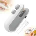 2 IN 1 Mini Bag Sealer Machine (USB Rechargeable) Heat Sealer + Cutter | Food Storage Clip | Portable Kitchen Gadget price