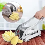 French Fry Cutter, Chipper & Chopper – 2-Blade Stainless Steel Vegetable Cutter