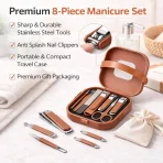 8-in-1 Manicure & Pedicure Set | Portable Stainless Steel Nail Care Kit buy online