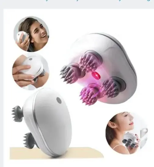 Smart Scalp Massager with Red Light Therapy Hair Growth Support | Deep Relaxation | Waterproof & Rechargeable
