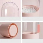 Capsule Toothbrush & Makeup Brush Holder – Dustproof Rotating Organizer bd