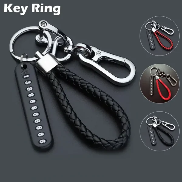 Anti-Lost Keychain with Phone Number Plate