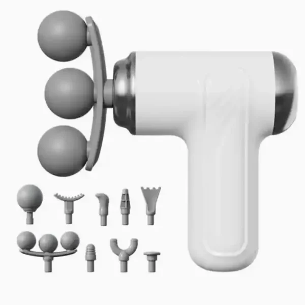 Three Headed Fascial Massage Gun (Model: LM-130) Triple Head Deep Tissue Massager