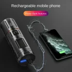 Rechargeable High-Power Flashlight made in Japan Long-Range LED Laser Torch t40 japan