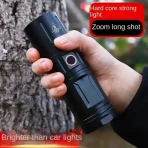 Rechargeable High-Power Flashlight made in Japan Long-Range LED Laser Torch t40