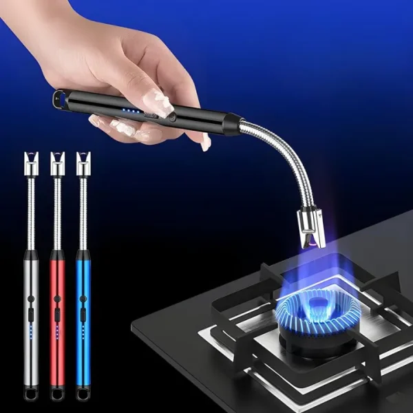 Kitchen Electric Plasma Arc Lighter Windproof | USB Rechargeable | Flexible Long Neck | Multi-Purpose Use online