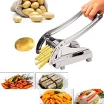 French Fry Cutter, Chipper & Chopper – 2-Blade Stainless Steel Vegetable Cutter buy
