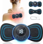 EMS Mini Butterfly Massager | 8 Mode & 19 Levels Pain Relief Device (USB Rechargeable)