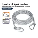 Heavy-Duty Stainless Steel Clothesline Wire with Safety Lock Hooks - Image 3