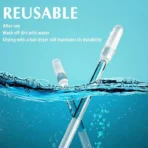 Premium 24Pcs Reusable Adhesive Silicone Ear Wax Cleaner Set – Safe & Washable Ear Pick Sticks for Kids & Adults - Image 3