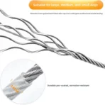 Heavy-Duty Stainless Steel Clothesline Wire with Safety Lock Hooks - Image 8