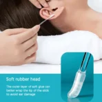 Premium 24Pcs Reusable Adhesive Silicone Ear Wax Cleaner Set – Safe & Washable Ear Pick Sticks for Kids & Adults - Image 2